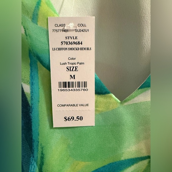 Tropical Leaf Print Dress - Picture 5 of 5